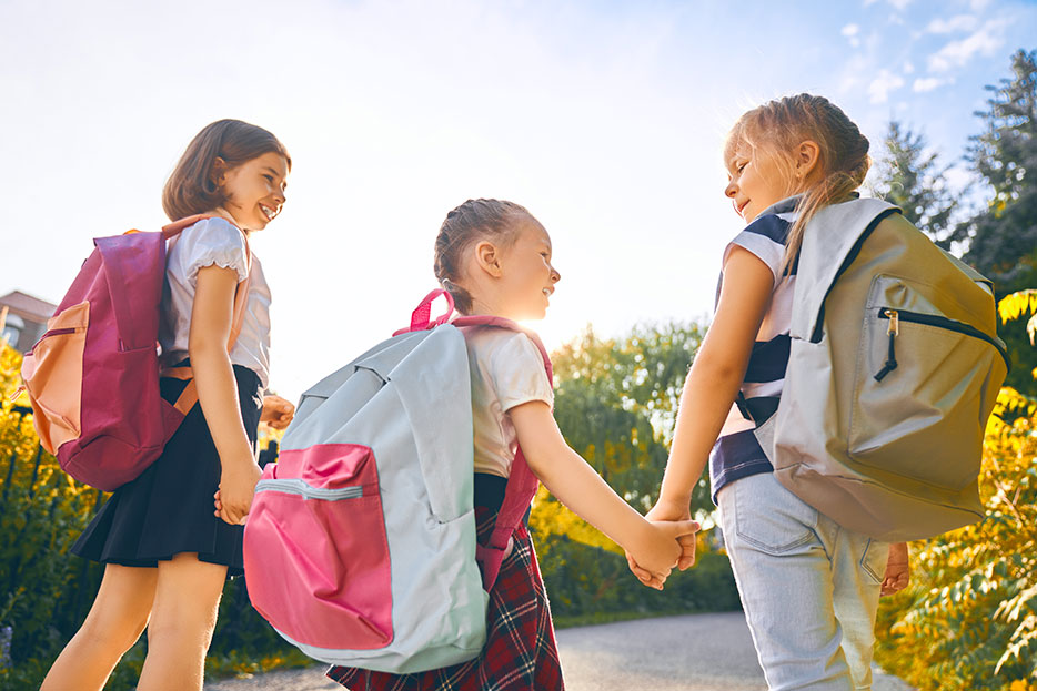 Alumnos en su periodo de adaptación infantil
